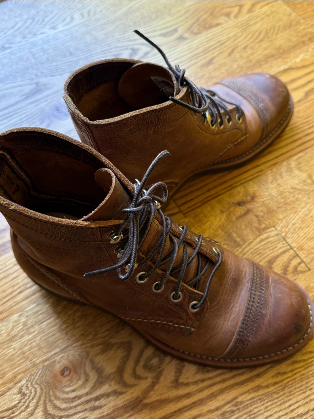 Red Wing Iron Ranger Boots, copper, men's size 6D